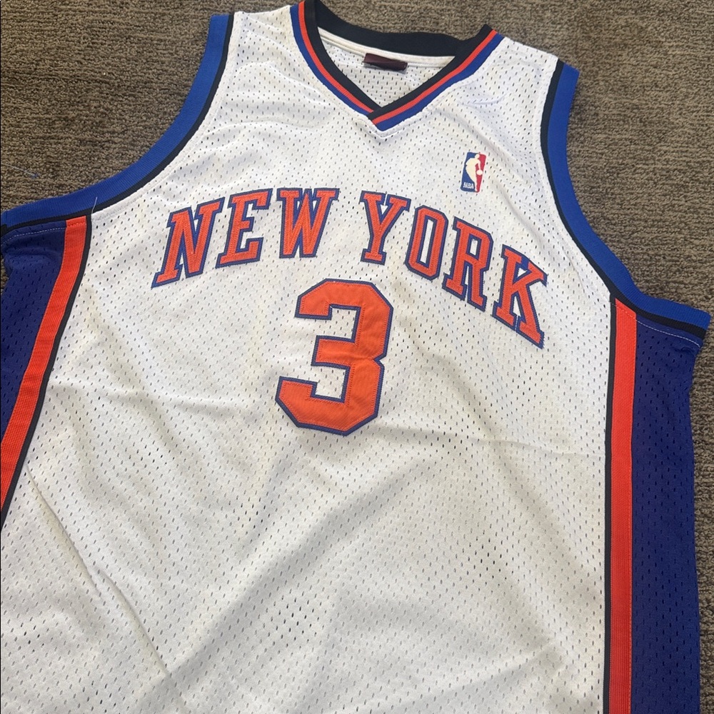 New York Knicks Reebok Jersey #3 Marbury